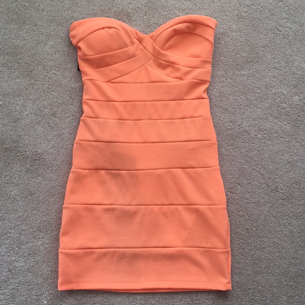 Tangerine Bandage Dress